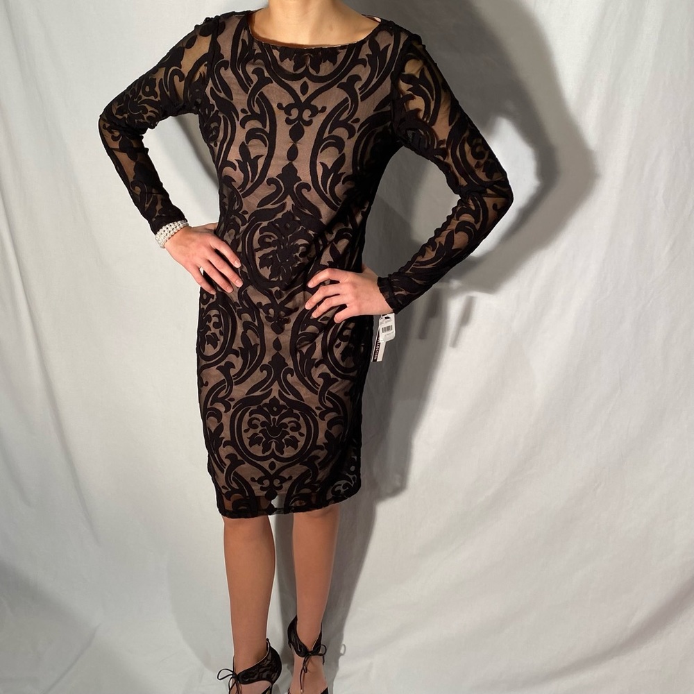 Brand new Lori M black slip dress